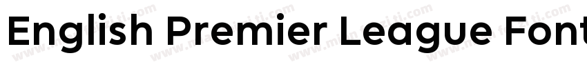 English Premier League Font 201字体转换